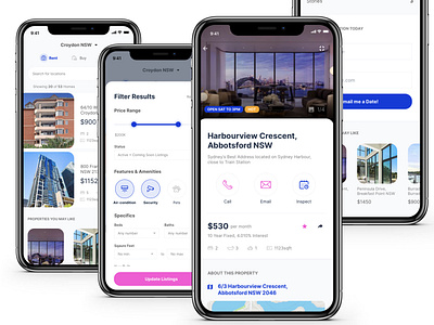 Real.ly UI Template buy house for sale house ios app iphone app mobile property real estate rent ui design ui template uiux ux design