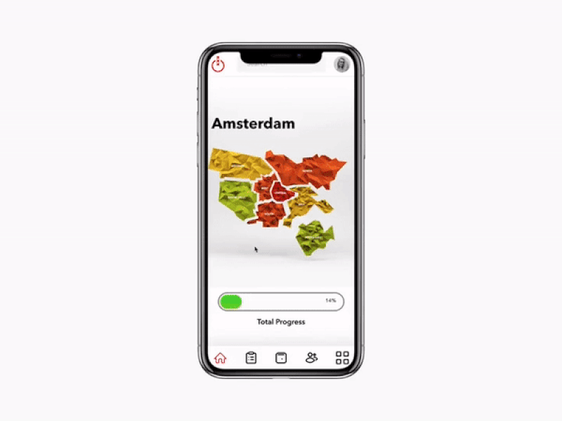 Amsterdam project planner city ui design