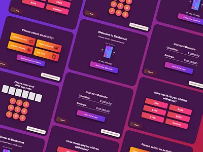 ATM design adobe xd atm bank dashboard ui finance finance app fintech money ui ux uxdesign weeklyux