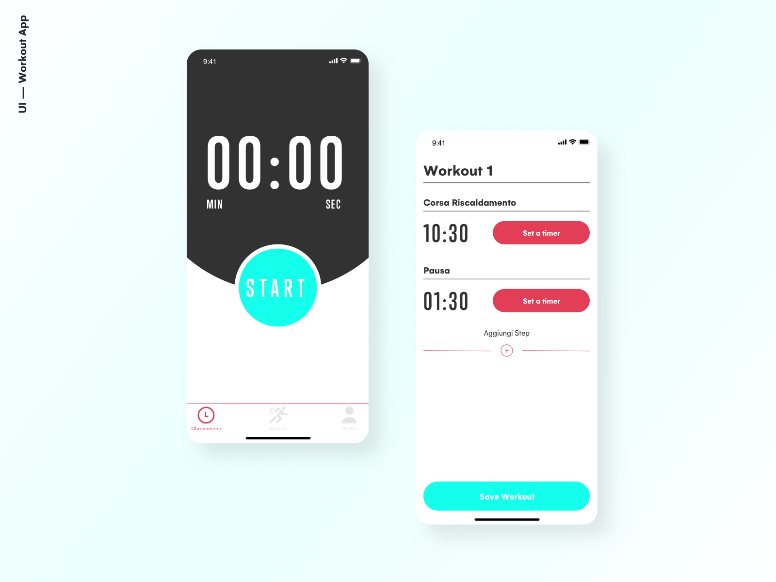 Example of Workout App - Part 01