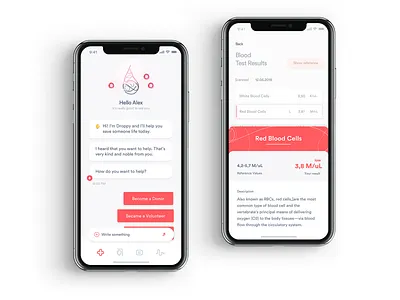 DR_1_3105 app application design application ui chatbot clean dkms donor ios product design ui userinterface ux