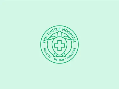 The Turtle Hospital brand branding design illustrator logo turtle vector