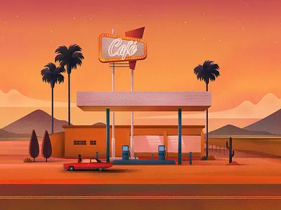 Break art cafe design illustration texture