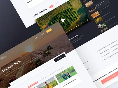 Farmers Learning Center agriculture farmer farmland landing page learning web design webdesign website website design