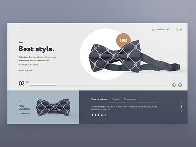 And here is the concept card product for an online store. branding clean design icon identity landing page logo minimal typography ui user interface ux ux ui web web design website