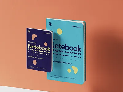 Free Gravity Psd Notebook Set Mockup gravity notebook mockup