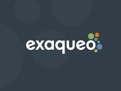 exaqueo branding bubbles circles logos