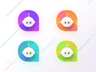 Chat Bots (Source PSD) chat chat app chatbot elements eyes future futuristic interface logo neel photoshop prakhar robot sharma source technology technology icons uc ui uidesign