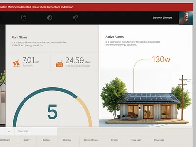 Solar Dashboard app branding color design illustration iphone logo page ui web