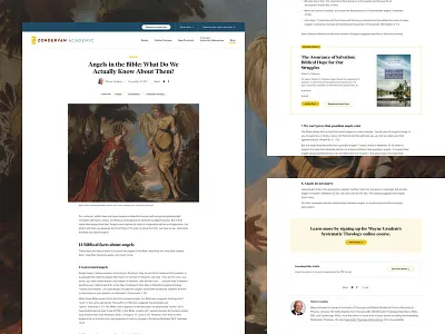 Zondervan Academic Blog Post academic blog blog post design grand rapids layout mighty ui web web design