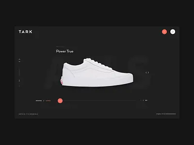 Tark - PDP clean design flat landing page minimal ui uidesign user interface ux web web design website