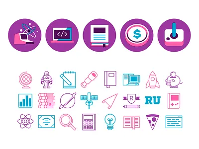 Icon Studies design icon illustration