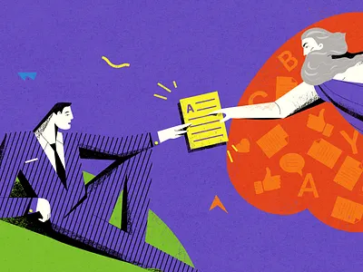 How to write a great blog post 2d art article design book art comics design drawing flat gift card illustration michelangelo ui vector