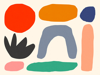 Color and Shapes black blue bold brown color design green illustration orange pattern pink red shape shapes vector