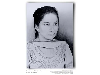 SMILE -Pencil & Charcoal Sketch by Artist Kamal Nishad artist kamal nishad artwork beauty charcoal drawing kamal nishad kamalnishad pencil art pencil drawing pencil sketch portrait art portrait sketch sketch