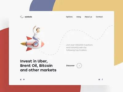 grid experiment v.2 bussines cryptocurrency finances grid layout hero image illustration ui