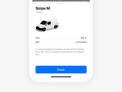 Fare Card app clean ios mobile simple design ui