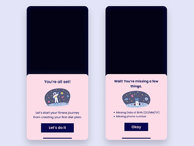 Daily UI 011 / Flash Message Onboarding app dailyui figmadesign flash message illustration interaction design ui uxdesign