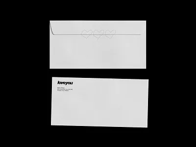 loveyou - envelope design identity logodesign print design stationery design