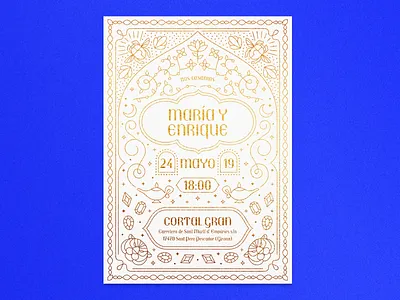 Aladdin's Wedding Invitation aladdin gold illustration invitation lamp stationery vector wedding wedding invitation