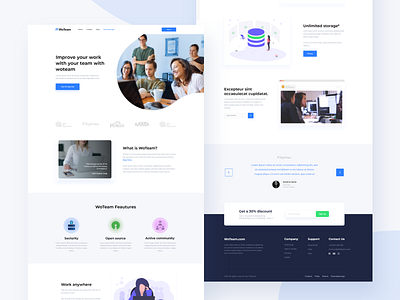 Team Communicator Website adobexd blue design designmnl training ui ui ux design ui design uipractice ux design web web deisgn webdesign website