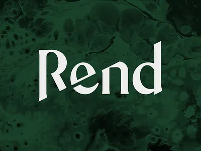 Rend Branding handlettering lettering logo typography