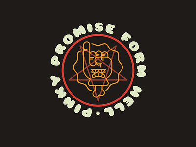Pinky promise from hell. hand hell illustration pinky promise vector