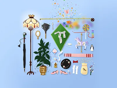 Mary Poppins 🌂 blue disney illustration ipad ipadpro magic mary poppins procreate whimsy