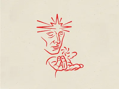 Think it into being design hand illustration illustrator ink inked line art logo painting paper texture tattoo tattoo art tattoos telepathy texture vector