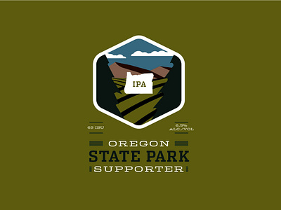State Parks IPA Label badge beer beer can beer label crest icon ipa pacificnorthwest packaging pnw process seal