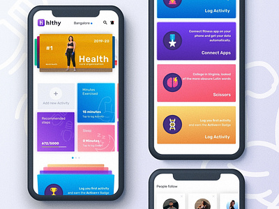 Healthy App concept. app appdesign clean color concept consultation design health ios minimal mobile overview progress slider ui uidesign ux uxdesign