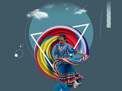 Photomanuplation design flat illustration photoshop web