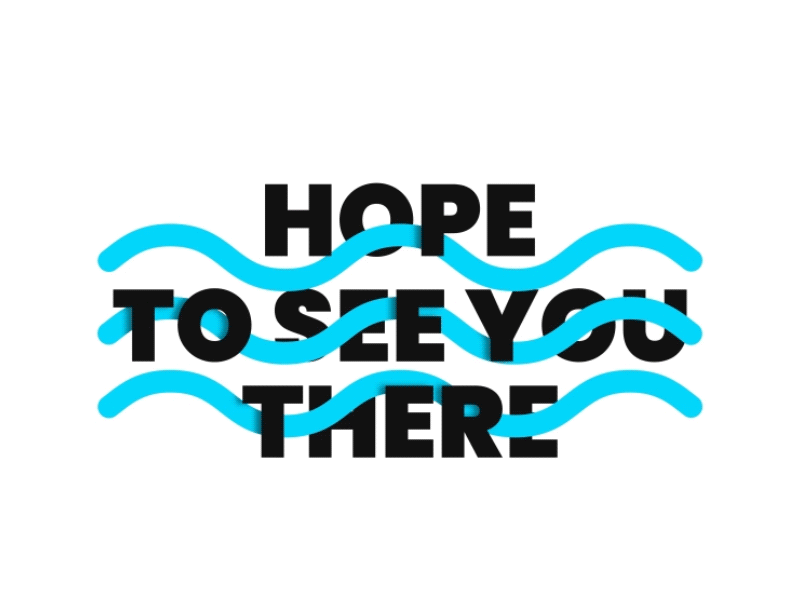 Animated Typography animation design flow illustration logo motion pixflow title typography water wave
