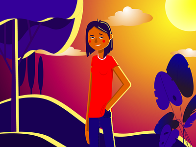 the sun dawn illustration vector