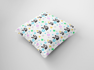 racon seamless pattern, seamless pattern sample on pillows branding designer dribbble icon icons illustration pattern design racon seamless seamless pattern seamlesspattern vector