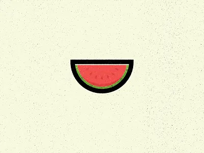 W Is For Watermelon alphabet design food illustration texture true grit texture supply vector watermelon