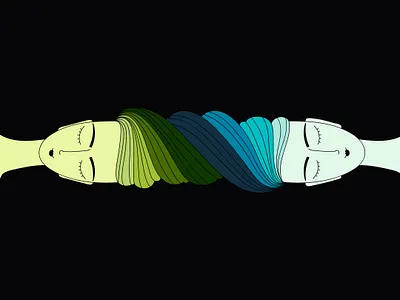 Earth And Water concept art creative earth illustration lines minimal nature art water