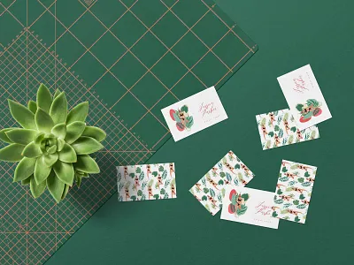 Jungle Girls branding abstract art branding compositions girls jungle plants seamless pattern splashes and design elements.