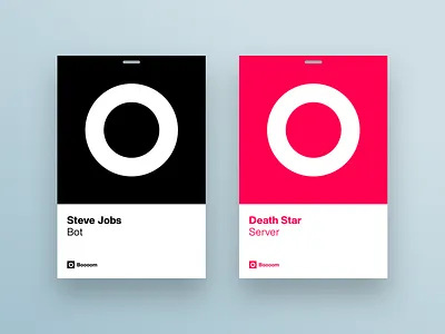 Boooom ID Cards brand cards design helvetica now identity jobs leadership typogaphy