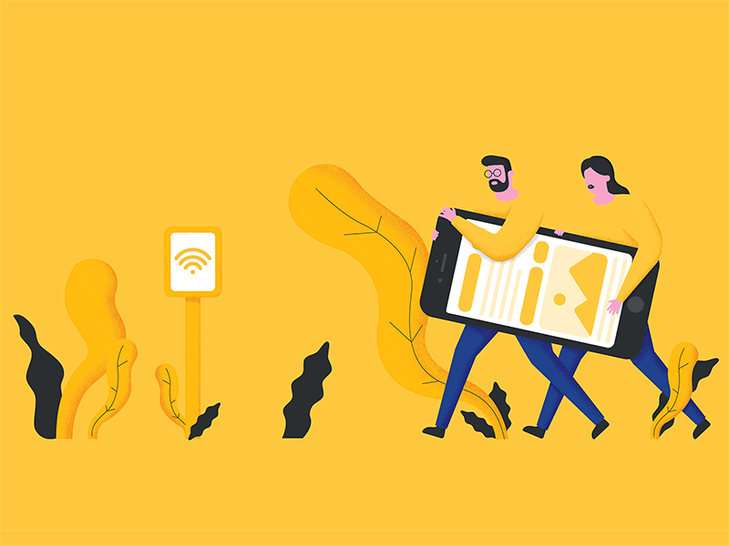 Journal of Digital Commerce Illustrations branding cartoon character design editorial illustration illustration magazine vector