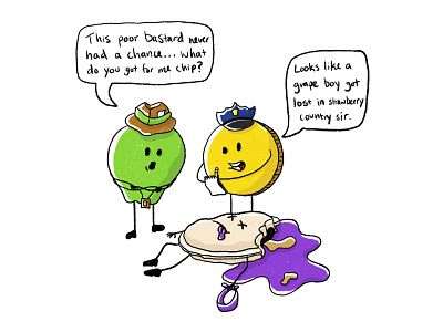 Food Journal Day 12 cartoon comic comic art comics design food food art illustration police procreate