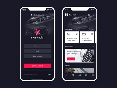 Incentable app app design design ui ux