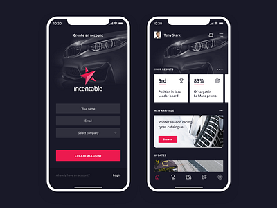 Incentable app app design design ui ux