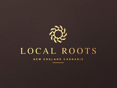 Local Roots Logo CBD Oil design app branding cannabis cbd cbd oil hemp icon identity local roots logo logo design lux luxe luxury oil oil logo panter vision relax wellness wellness logo