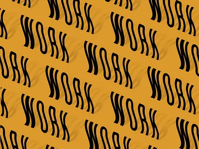 Work font gold type typography work