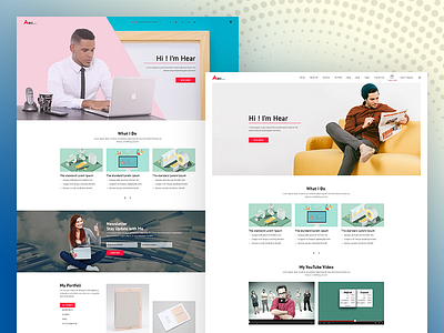 Personal Portfolio Homepage Design agency business creative design illustrator minimal personal photoshop portfolio typography ui ux website