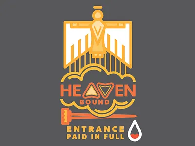 Heaven Bound angel angels bible bible design bound christian christianity gospel heaven jesus jesus christ thicklines