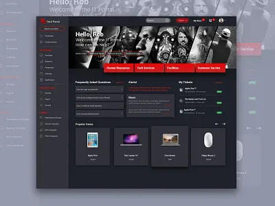 Take 2 and 2K Games Service Portal Concept Designs chad bishop design interface interface design newrocket service portal servicenow ui ui design user experience