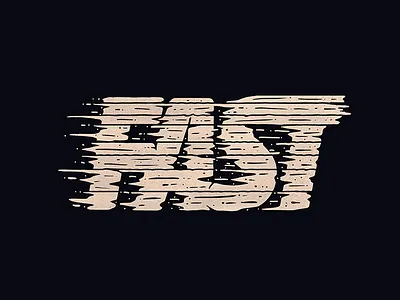 Fast fast hand drawn type handlettering lettering movement procreate typography