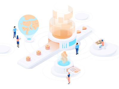 Say Virtual Kid Isometric Design blockchain design graphic design hologram illustraor illustration iso isometric isometric art isometric design isometric illustration matchmaking minimal vector vector art vector illustration virtual